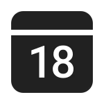 Calendar Date SVG Icon